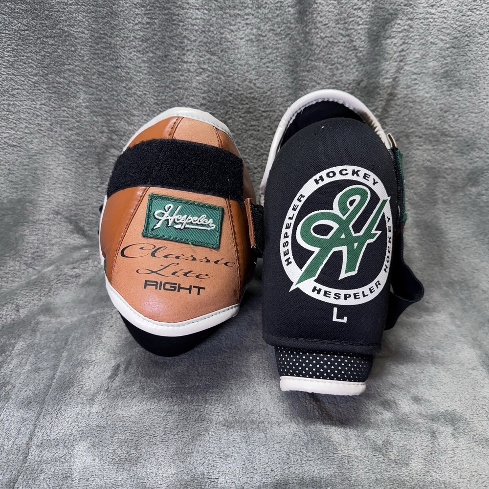 Hespeler Elbow Guards Hockey Classic Lite Brown And Black Faux Leather